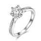 1 Carat Moissanite Diamond Ring Engagement 925 Sterling Silver MFR8344-4