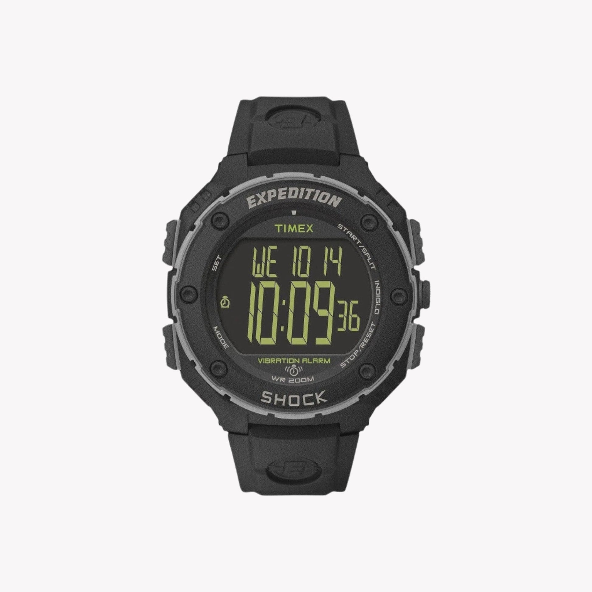 TIMEX EXPEDITION RUGGED T49950 - MEN'S DIGITAL WATCH WITH BLACK RESIN BAND & 200M WATER RESISTANCE-0